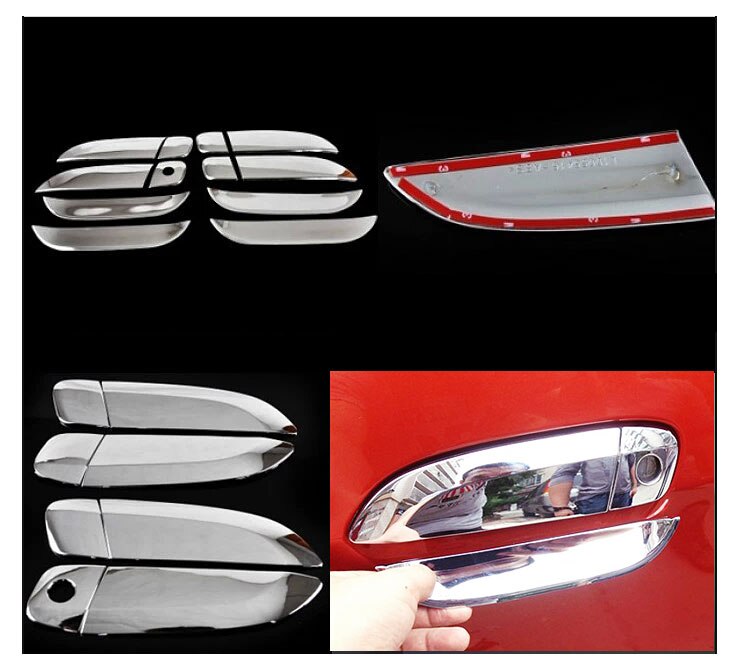 for Chevrolet Sail Sail Classic Chrome Door Handles Covers Chevy Chromium Styling Car Accessories Stickers Car Styling