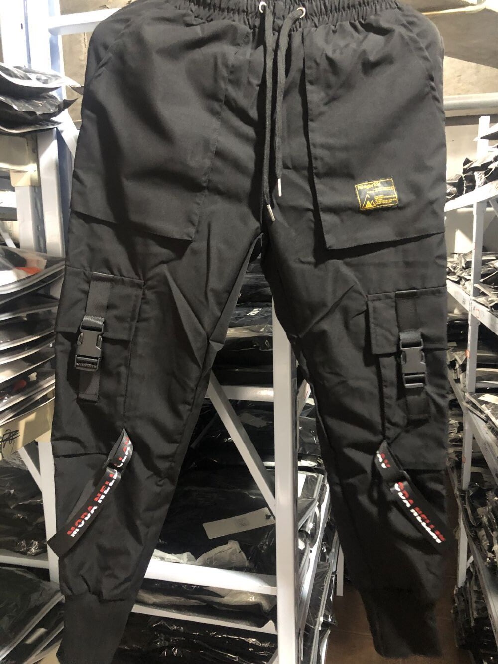 Pantalon mince pour homme, jogging, taille xxl, 3xl, couleur noire, Hip hop, , printemps été