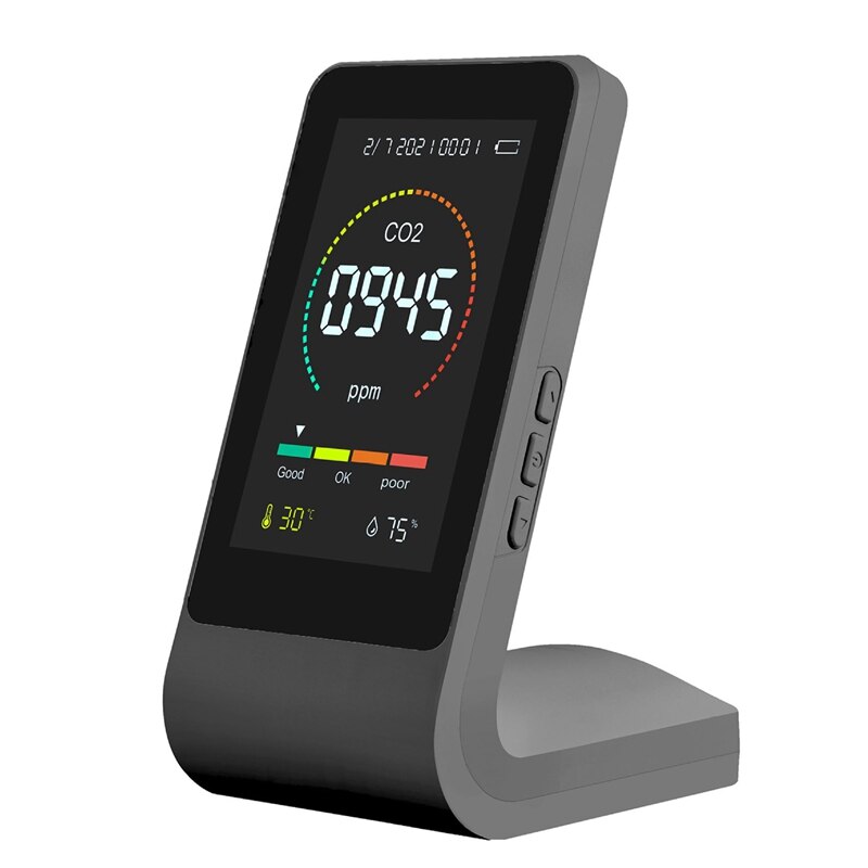 Carbon Dioxide Detector, Air , Temperature and Humidity, Infrared Three-In-One CO2 Semiconductor Portable: Default Title
