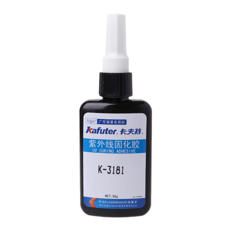 Kafuter K-3181 UV Light Adhesive Strong Bonding For Metal Glass Cure Glue
