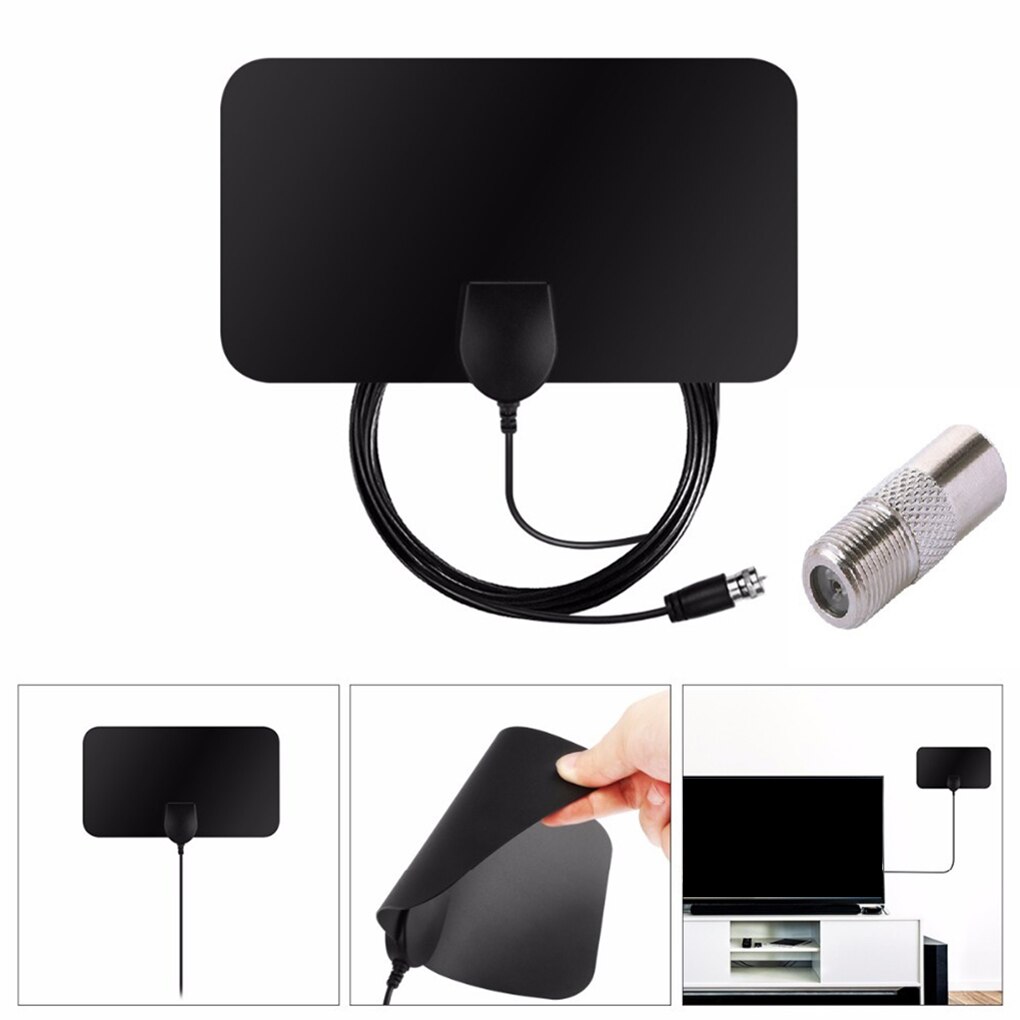 4K Digital HDTV Aerial Indoor Amplified Antenna 1500 Miles HD 1080P TV Local Channels Broadcast