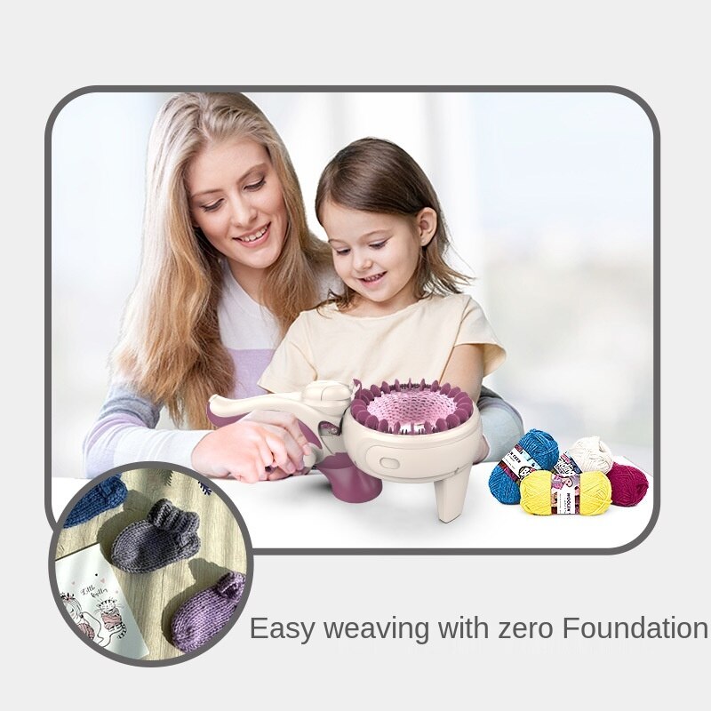 24 ago lana fai da te grande macchina per maglieria a mano telaio per tessitura a maglia per bambini Scraf apprendimento giocattolo strumento per cucire infila maglieria