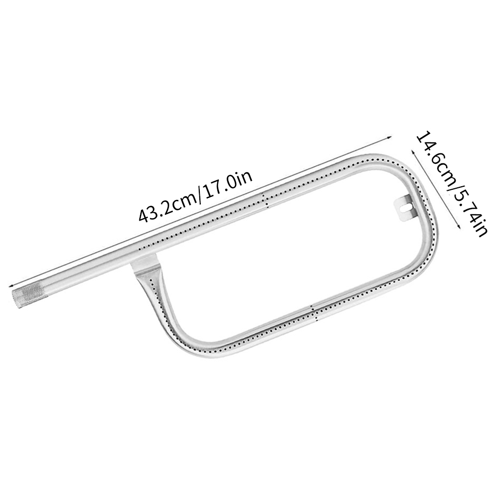 60040 Brenner Ersatzteil Grillbrenner aus Edelstahl 304 Ersatzteil 17-Zoll-Gasgrill Ersatzteil für Weber Q100 Q120