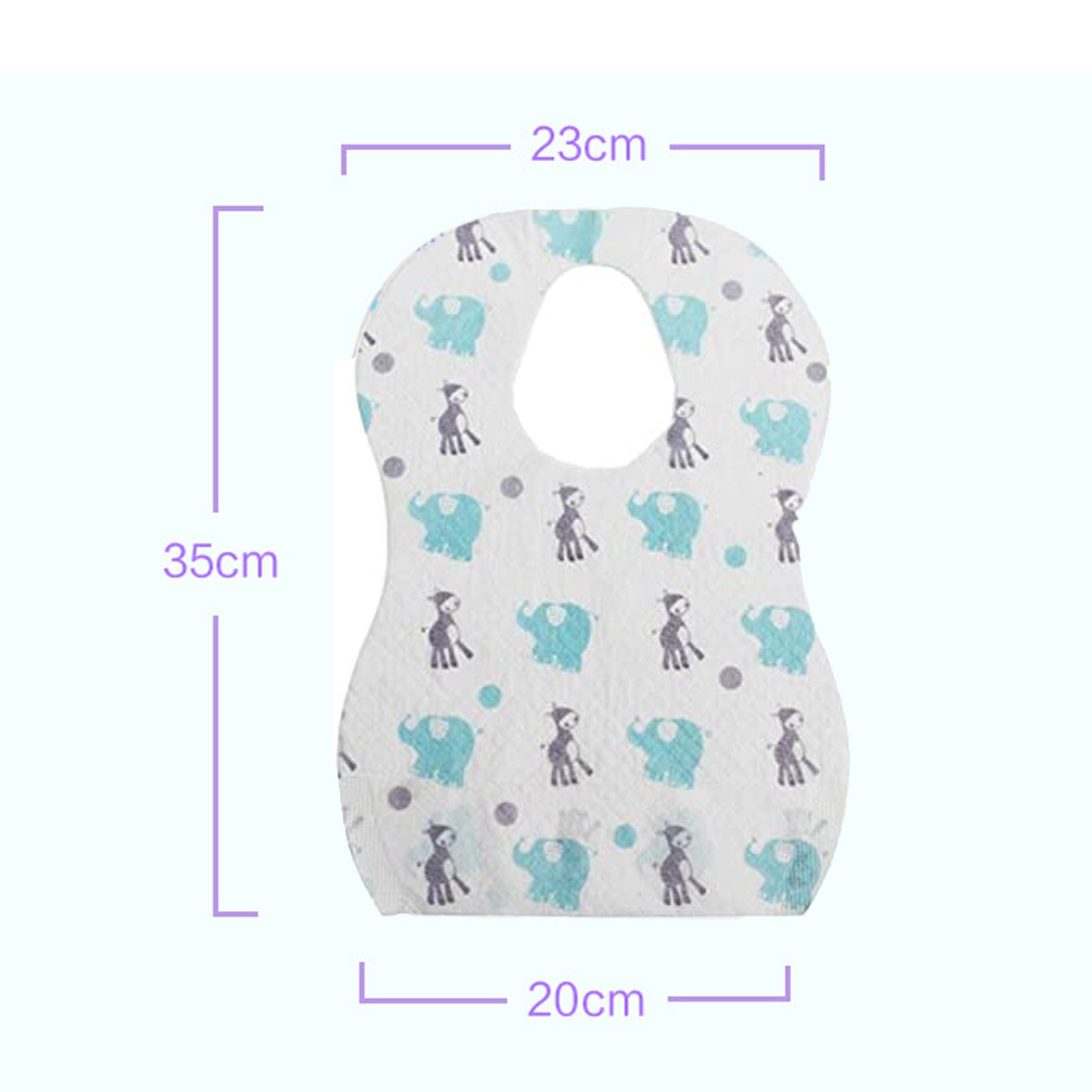 10 Stks/pak Waterdicht Niet-geweven Stof Wegwerp Slabbetjes Eten Speeksel Papier Slabbetjes Voor Baby Eenmalige Gebruik Baby care #48