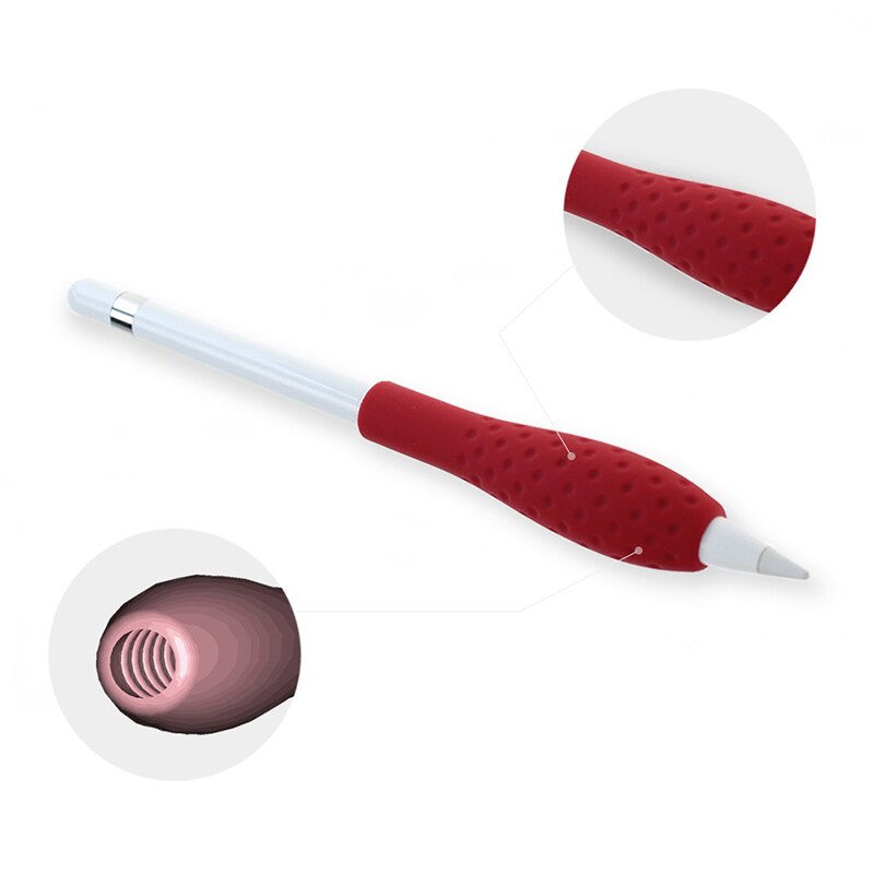 Protection souple pour stylet Apple, manchon en silicone pour stylet Ipad Pro, anti-glissement, bonne prise en main,