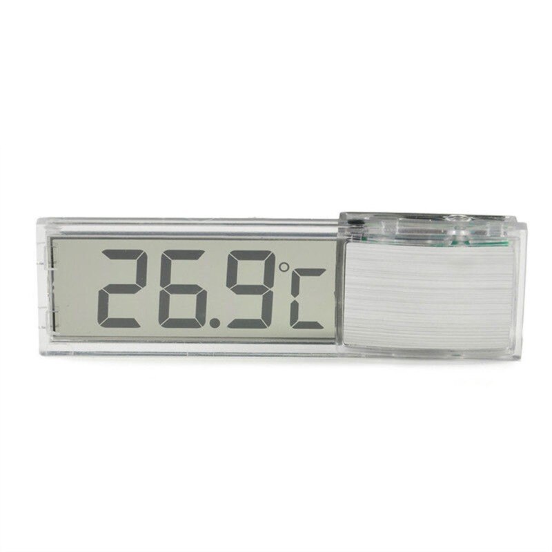 Aquarium Digital LCD Screen Thermometer Sensor Water Controller Smart Temperature Fish Tank Terrarium Alarm Pet Tool Aquatic: Style 2 Silver