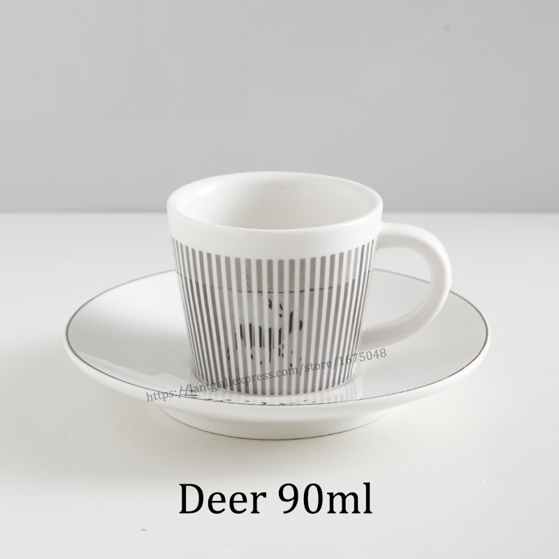 Creativo cavallo anamorfico tazza specchio riflessione tazza colibrì tazza Luycho caffè Set da tè con sottobicchiere 90ml-220ml: 90ml14