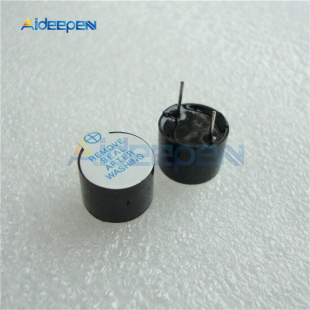 5Pcs 5V Active Buzzer Magnetic Long Continous Beep Tone Alarm Ringer MINI Active Piezo Buzzers For Computers Printers 12*9.5mm