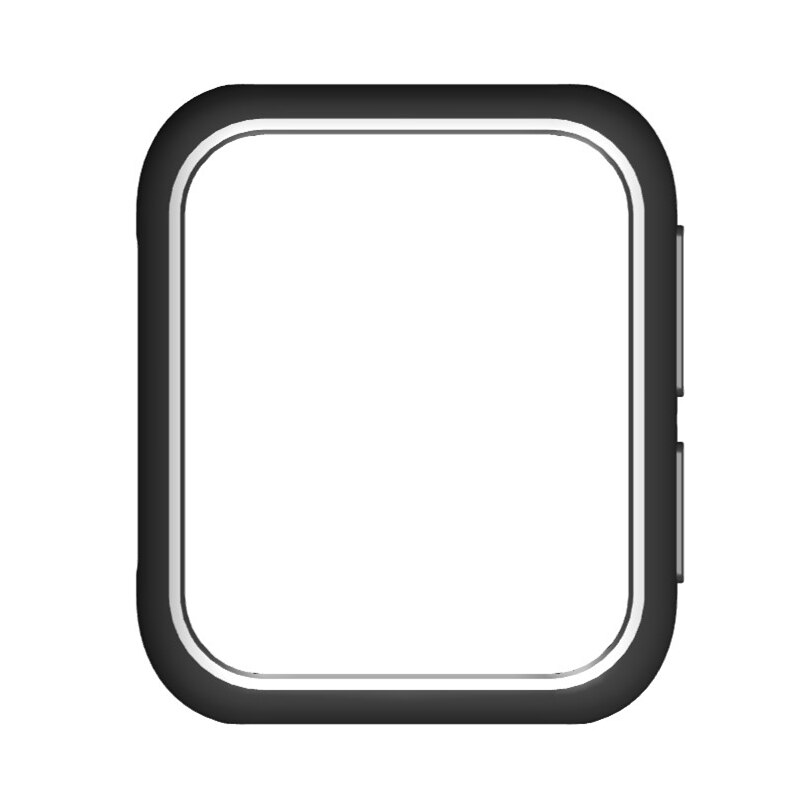 Funda protectora para OPPO Watch 2 42mm 46mm, cubierta de TPU para oppo watch 41mm 46mm, accesorios de parachoques para reloj: Black White / oppo watch 1 46mm