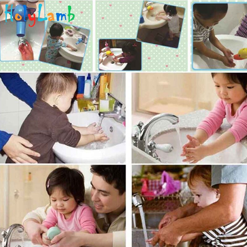 Cartoon Animal Faucet Extension Children&#39;s Guide Sink Hand Handwashing Tools Extension Of The Water Trough Bathroom