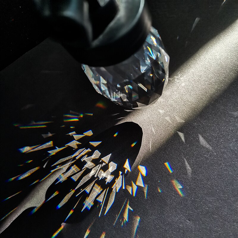 Kristallprismen Kamerafilter mit Ständer Glas Fotografie Regenbogen Heimdekoration Studio Fotozubehör