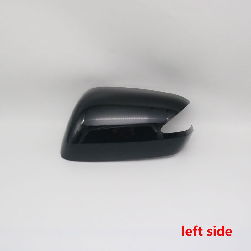 For Honda Fit Jazz Car Door Rearview Mirror Cover Side Mirror Housing with Mirror Light Version: black left side