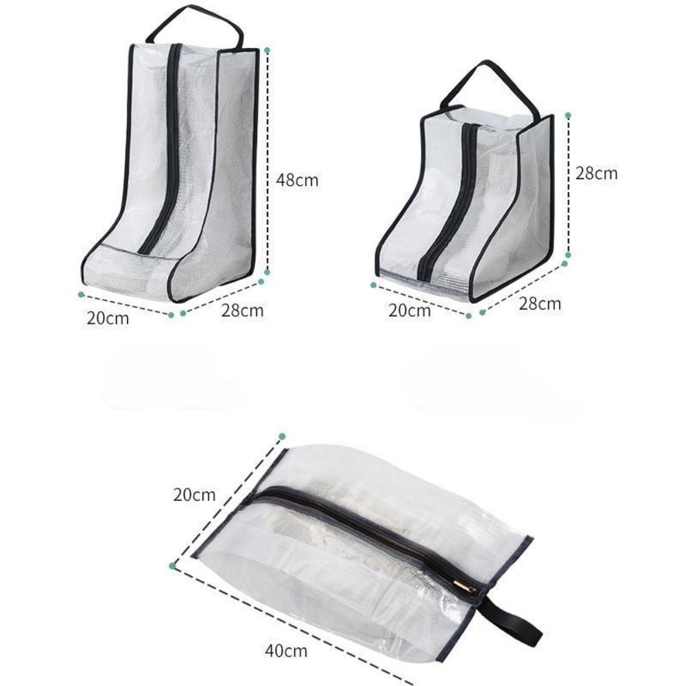 Shoe Storage Bag Household Foldable Portable Season Boots Protective Travel Essentials Covers Waterproof Shoes Organizer Bag