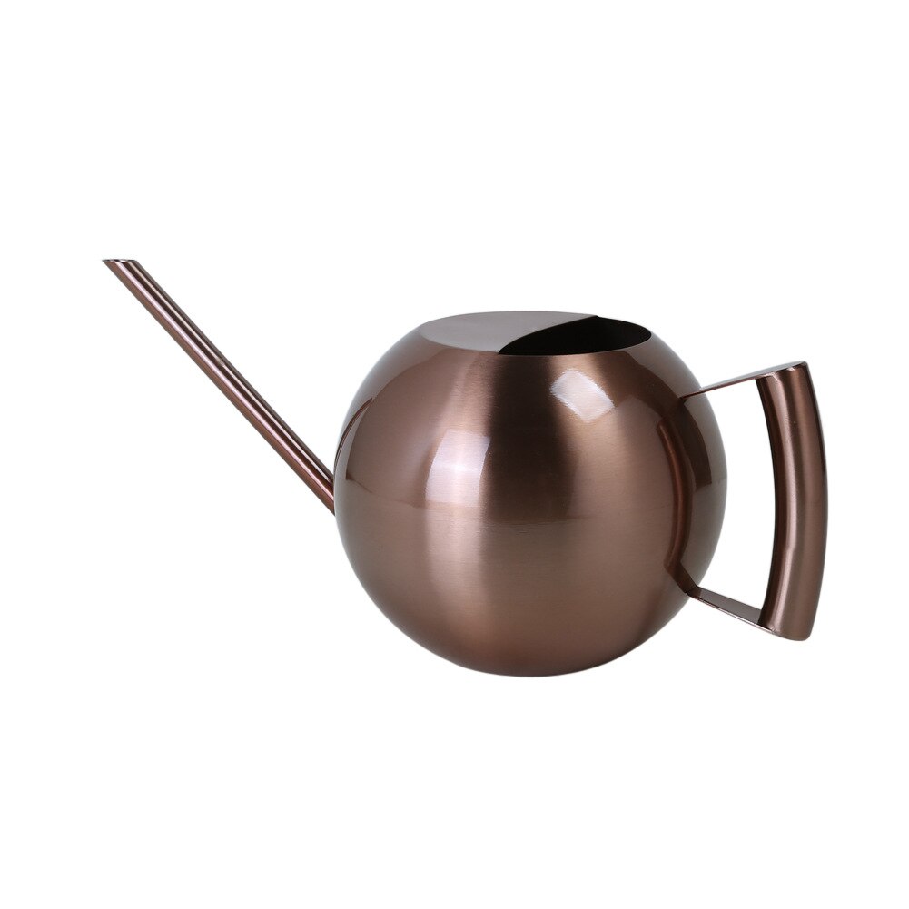 1L Rvs Gieter Tuinieren Ingemaakte Kleine Gieter Met Handvat Voor Watering Planten Bloem Tuin Gereedschap: Bronze