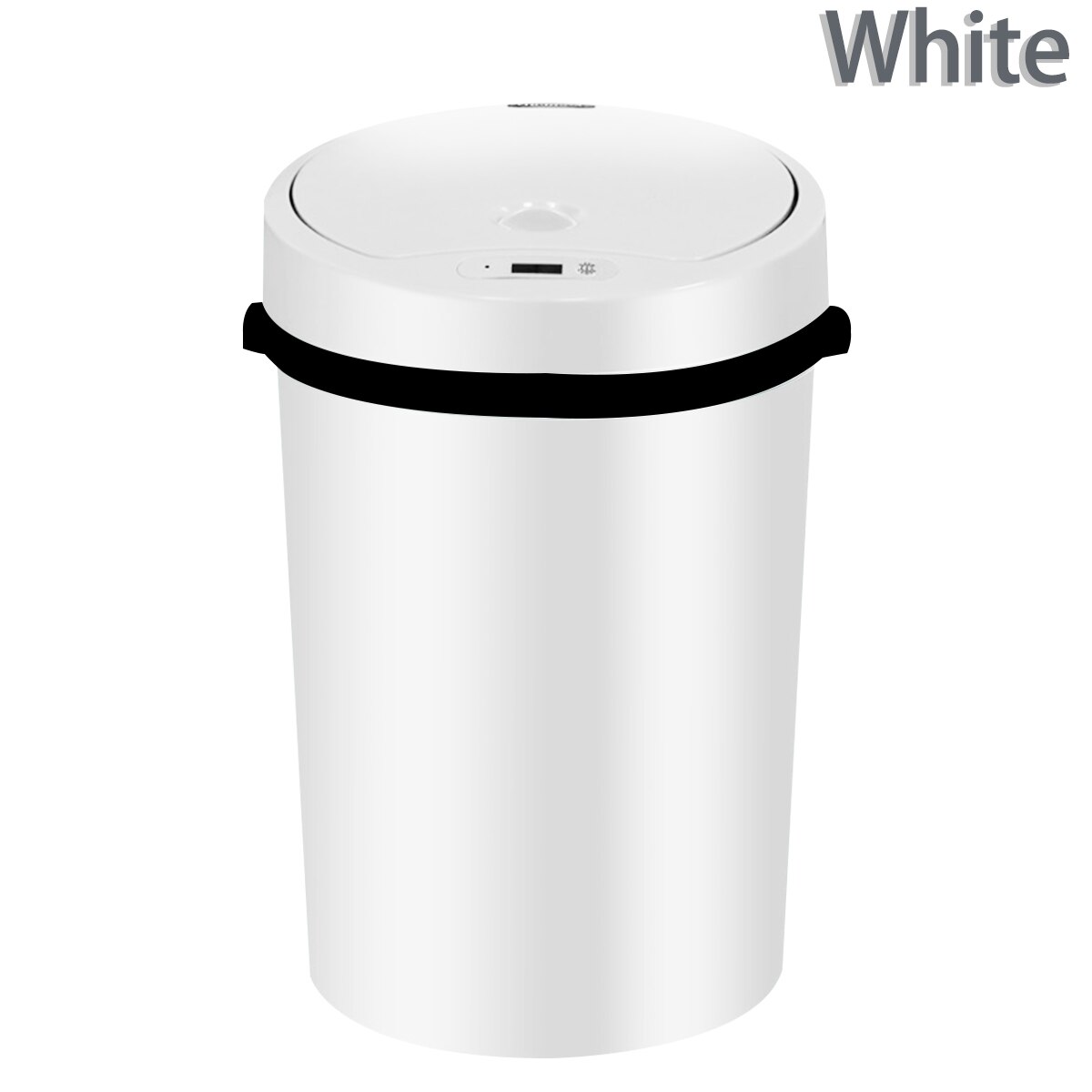 16L Intelligent Sensor Trash Can Automatic Sensor Dustbin Smart Electric Waste Bin Home Rubbish Can For Kitchen Bathroom Garbage: White