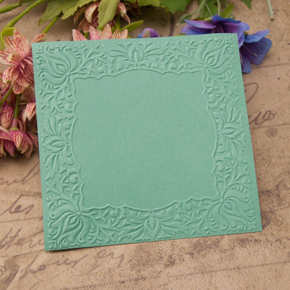 Plastic Embossing Folder Stencils Template Molds DIY Scrapbooking Paper Photo Album Card Decoration Flower Frame-S001