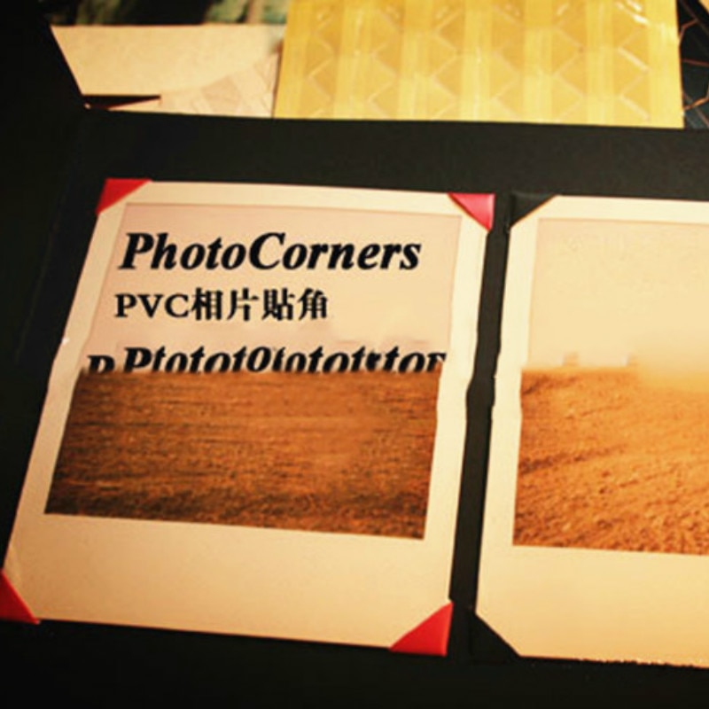 Autocollant d'angle de Photo en PVC, 250 pièces, Scrapbook auto-adhésif, Protection d'albums Photo, papier de décoration de couleur unie, artisanat Simple, bricolage