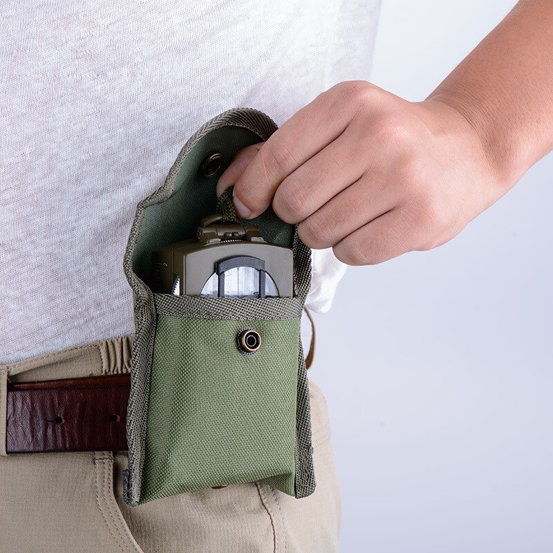 Zinc Alloy Outdoor Compass Camouflage Metal Compass K4580 Outdoor Multi Tool with Bag Camping Portable Accessories Compass