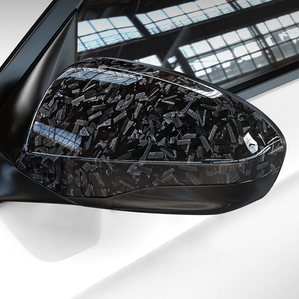 Película de fibra de carbono para coche, envoltura de vinilo de fibra de carbono forjado brillante, pegatinas autoadhesivas rojas para carrocería de coche, 50/100/150cm