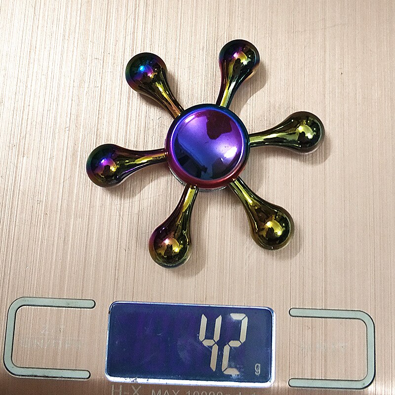 076 Fidget Spinner Metal Rainbow Dragon Hand Finger Spinners Autism ADHD Focus Anxiety Relief Stress