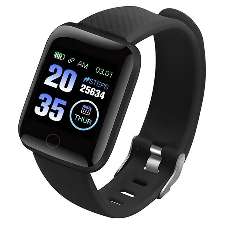 Smart Armband Bluetooth 4.2 Bloed Zuurstof Stappenteller Calorieën Verbrand Slaap Monitor Sport Horloge H-Best: Black