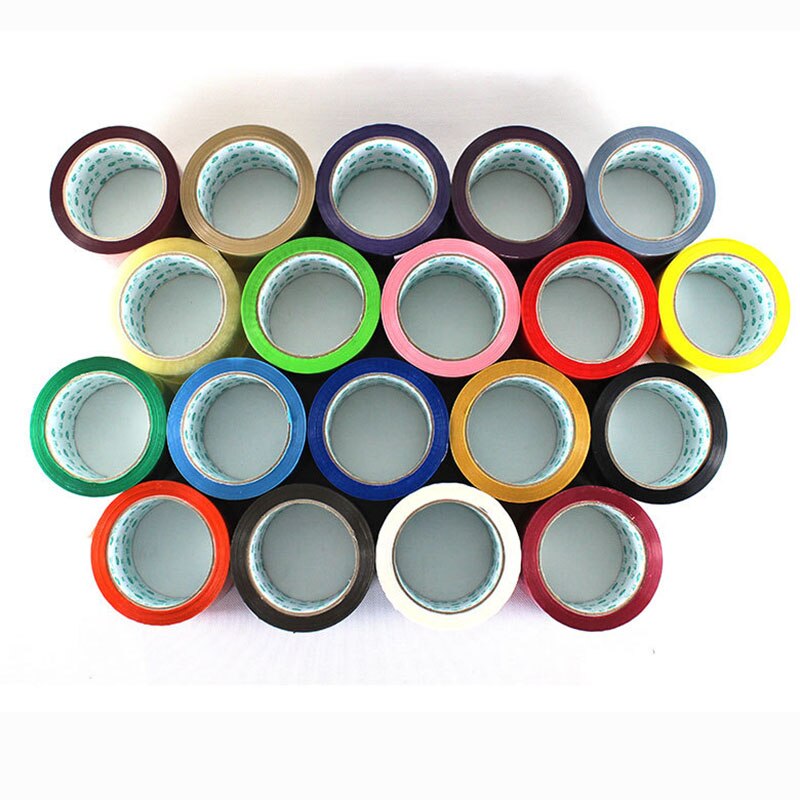 19 Colors Packing Tapes Plastics Adhesive Tape Express Boxes Packaging Tape Long Adhesive Plaster 4.8cm x 90m