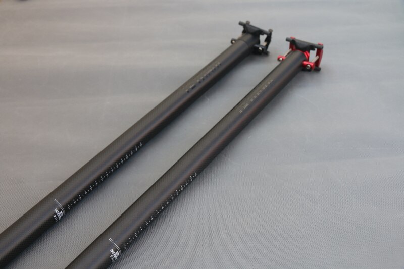 TEMANI-tija de sillín de bicicleta 3K T800, de carbono completo, BMX/plegable, tubo de bicicleta ultraligero, recta, /33,9x34,9mm, 580