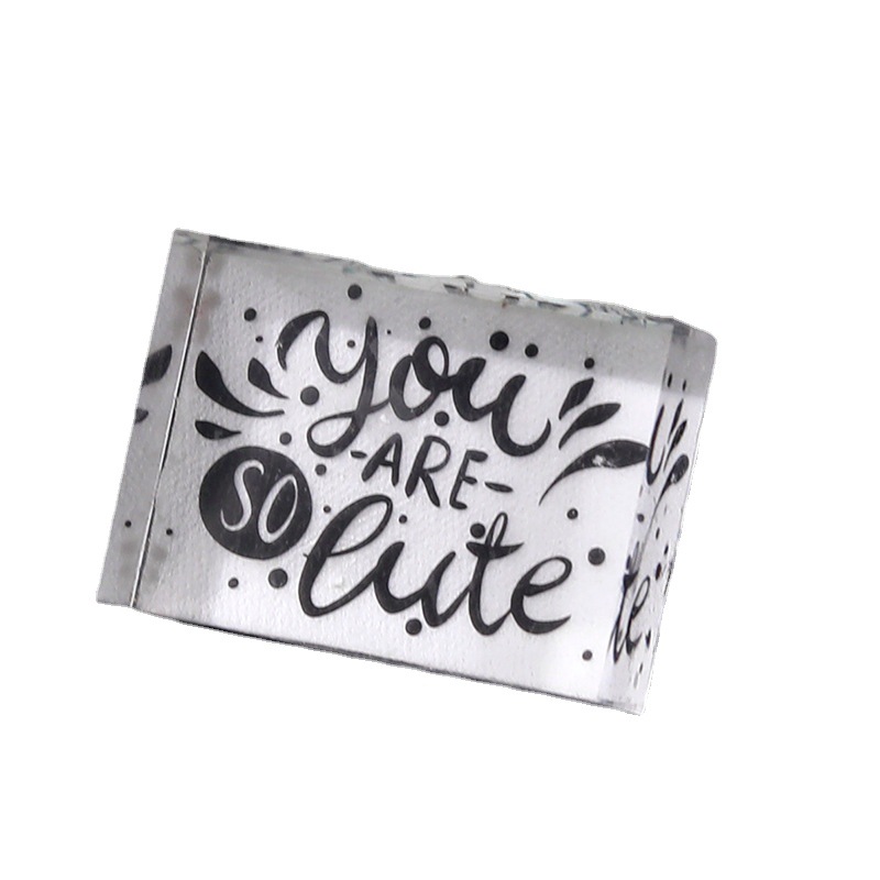 Acrylic Greeting Clear Stamping Blocks Tools Stamp for DIY Scrapbooking Crafts Cards Journal