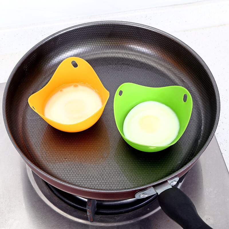 Silicone Egg Poacher Poaching Pods Egg Mold Bowl Rings Cooker Boiler Cuit Oeuf Dur Kitchen Cooking Tools Pancake Maker