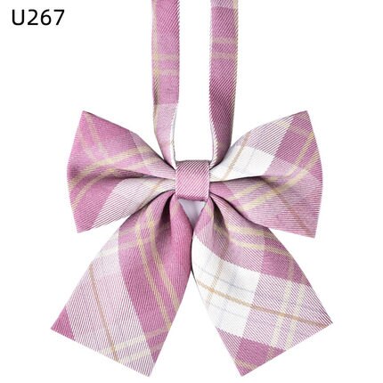 JK Uniform Bow Tie Japanese School Uniforms Striped Wrap Girls Preppy Style Neckties Female Bow-knot Women Apparel Accessories: SU267