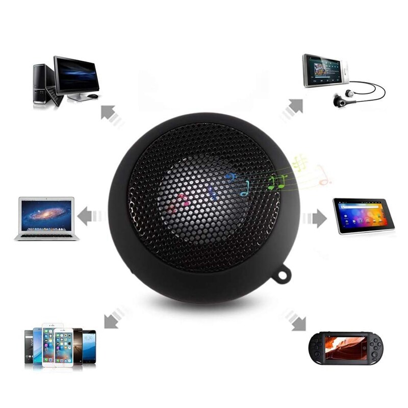 Mini Speaker Draagbare Oplaadbare Speaker Met Aux Input Bedrade 3.5Mm Koptelefoonaansluiting