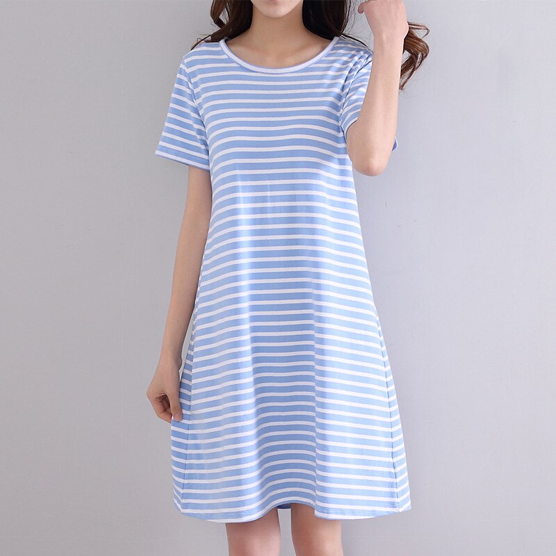 Summer Night Dress Women Plus Cotton Short-sleeved Pajamas Girls Female Autumn Soft Comfortable Sleep Wear Gowns