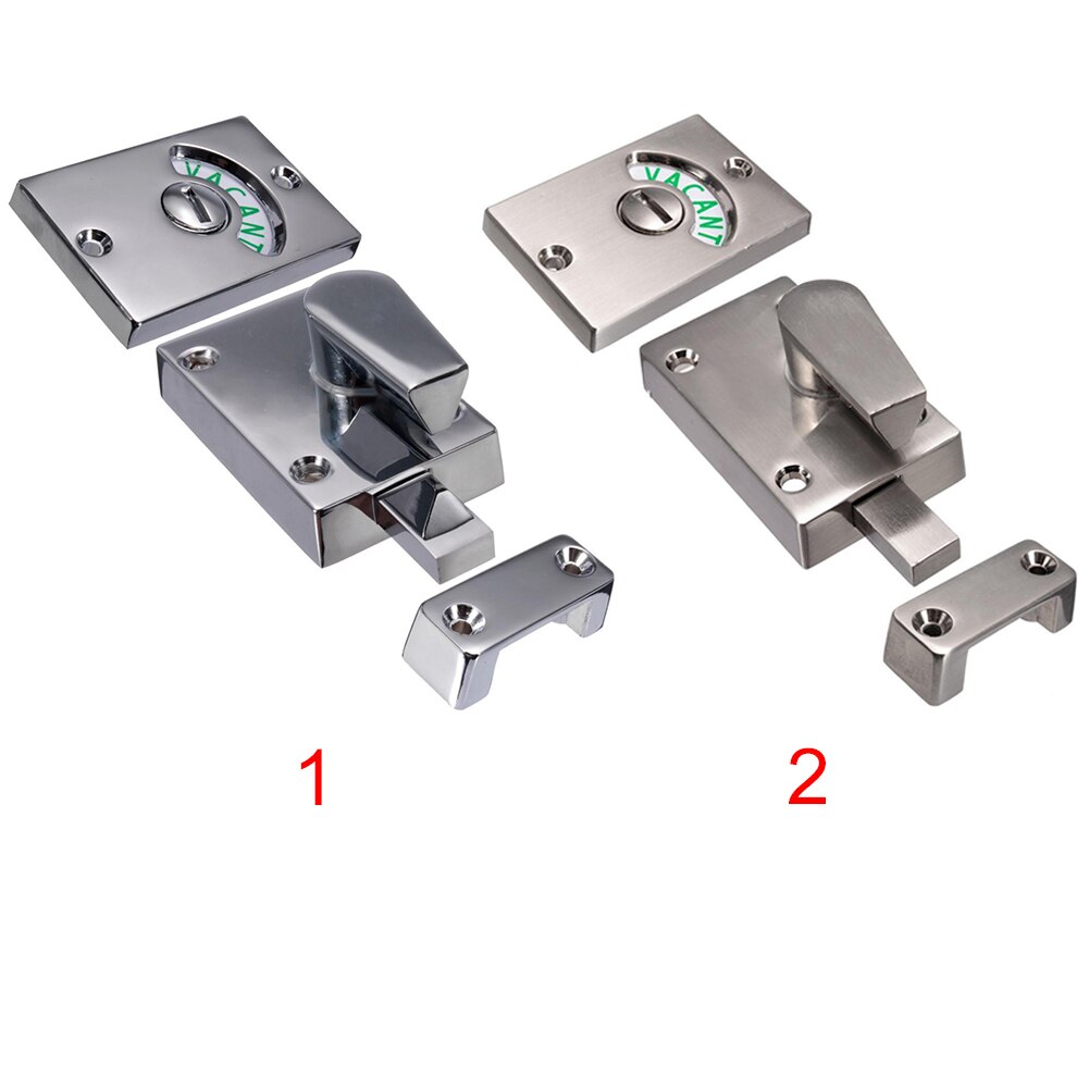 Salle de bain vide toilette loquet engagé WC porte serrure indicateur boulon intimité