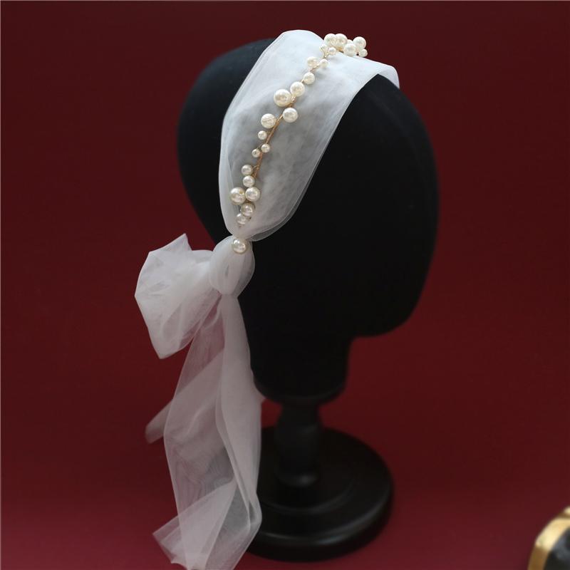 Parels Kralen Hoofdband Hoofddeksels Vrouwen Bruidsmeisjes Hoofddeksels Hoofdtooi Bruid Tiara Kroon Bruiloft Accessoires Bruids Haar Sieraden