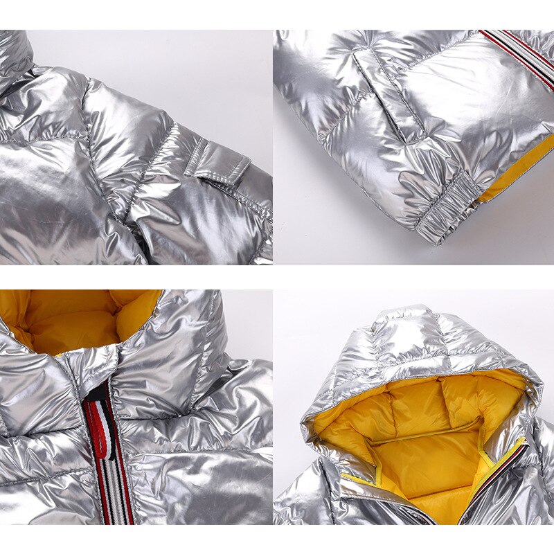 Chaquetas de plumón gruesas para niños y niñas, abrigos cálidos a la , prendas de vestir de 2 a 11 años, Otoño e Invierno