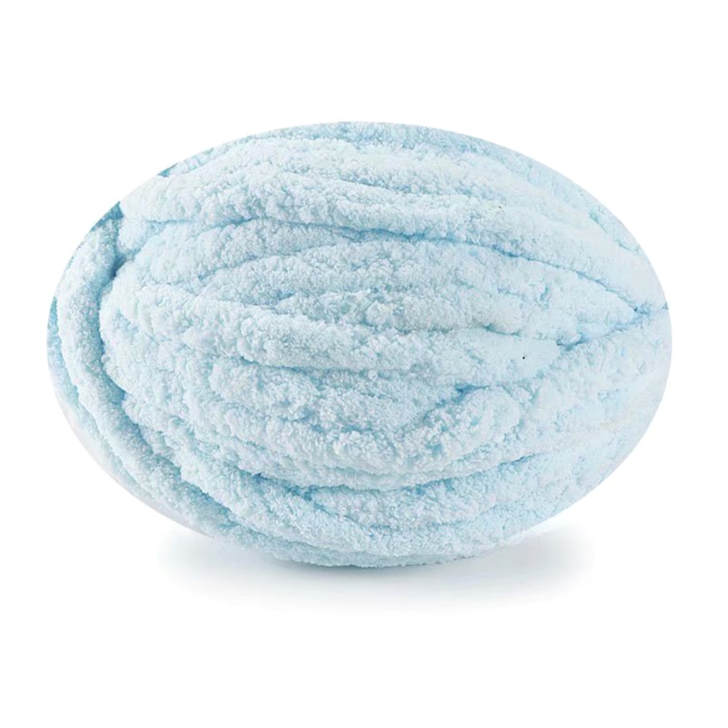 Fil de laine coloré T84E 27 m/rouleau épais pour fils à tricoter à la main, bricolage Crochet tissé à la main, fil d'écharpe de chapeau: Light blue