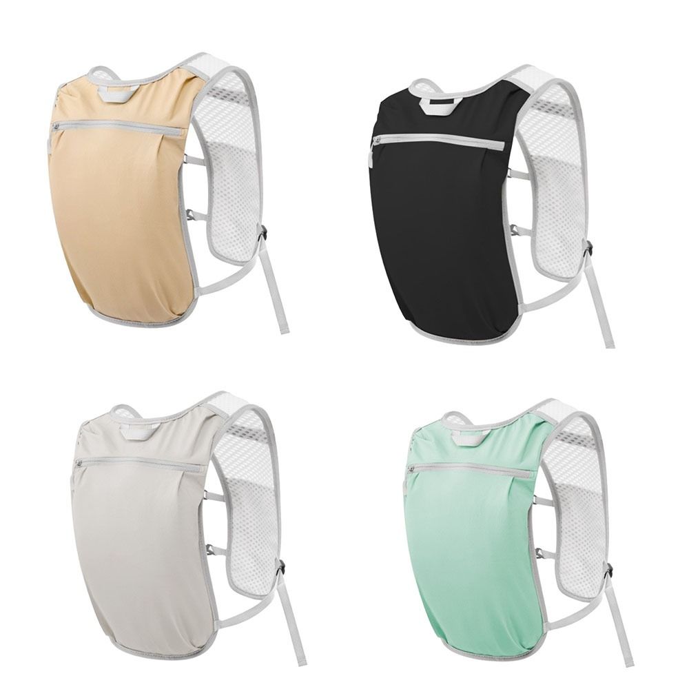 Wasserdichte Hydrationsweste mit Reflektoren, Leichte Sport-Laufweste mit Mehreren Taschen, Atmungsaktiver Wasserpack-Rucksack