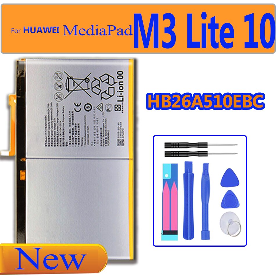 Batería HB26A510EBC para Huawei MediaPad M3 Lite 10, Media Pad M3 Lite10, Media Pad M3lite10, tableta, teléfono, batería + seguimiento NO