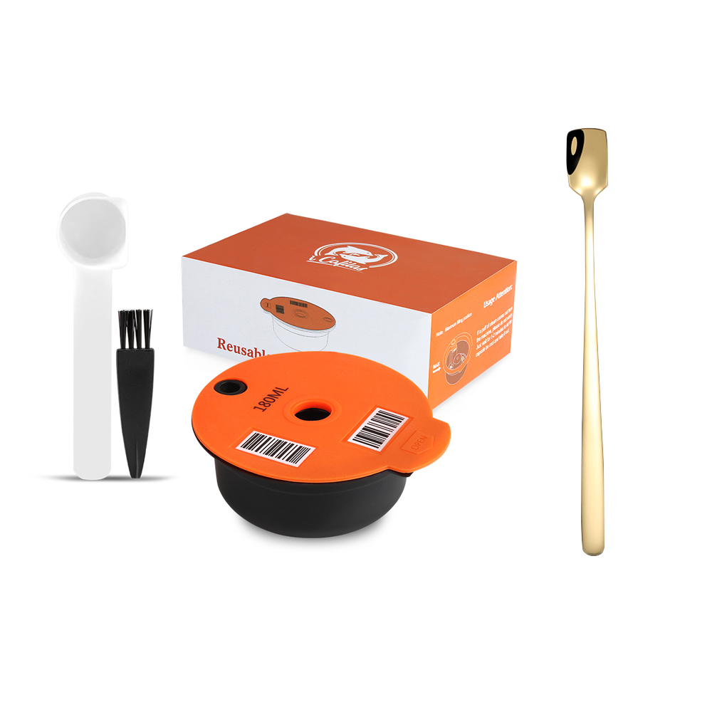 Tassimo – capsules de café réutilisables, dosettes 60ML/180ML, pour Machine BOSCH, dosettes filtrantes rechargeables: 180ML-CS