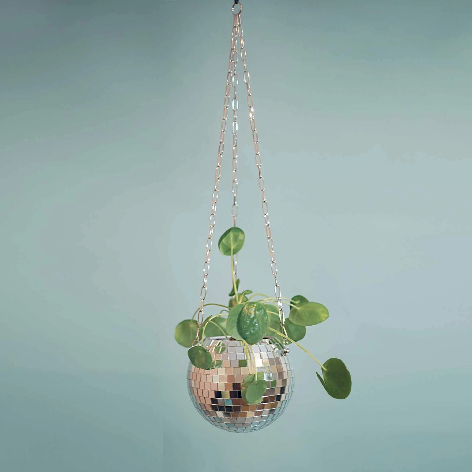 Retro Disco Ball Planter Basket Round Mirror Hanging Pot flower pot Wall Planter Pot Hangin Vase Desktop Decoration Balcony Vase