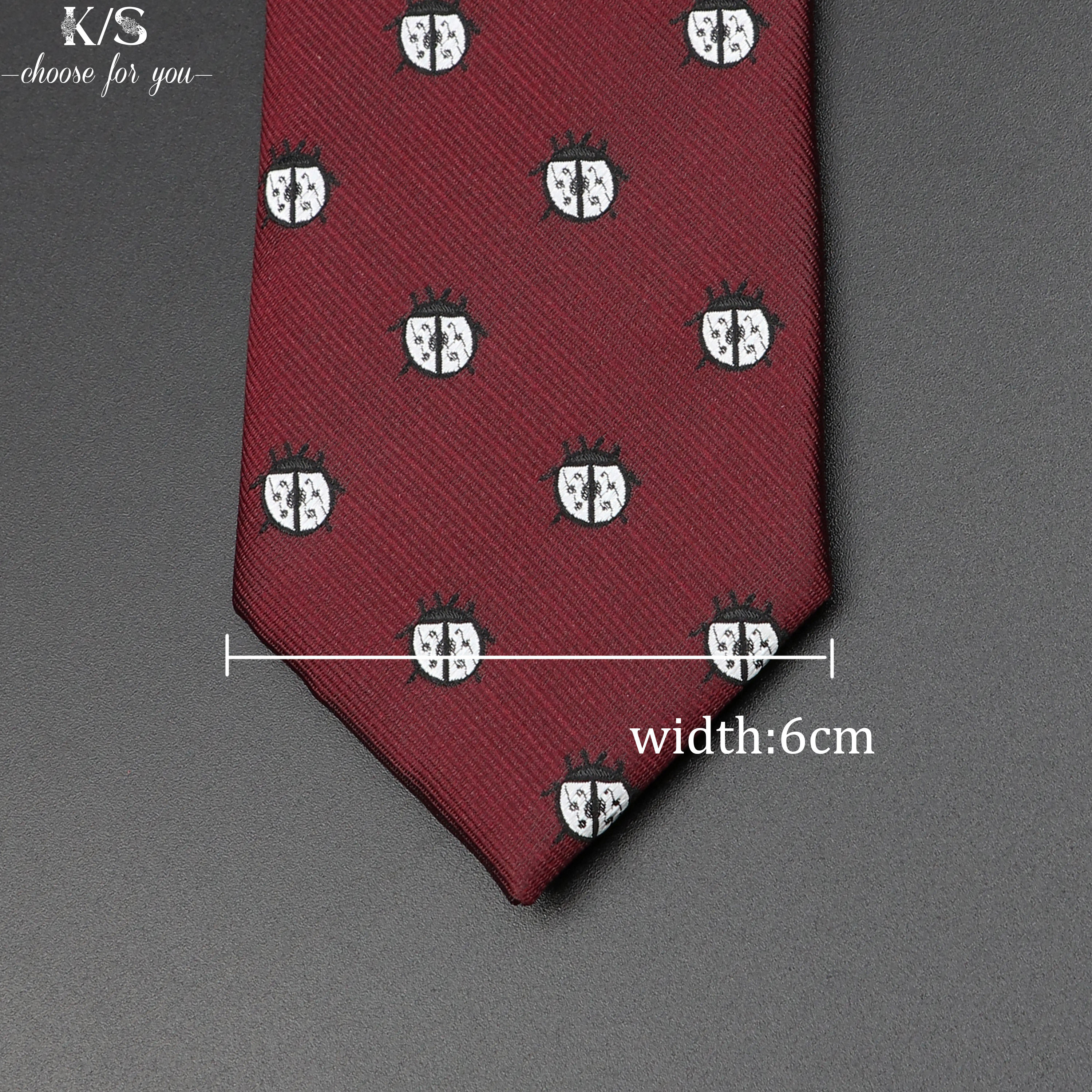 New Arrival męskie krawaty zwierząt krawaty dinozaur owad wzór niebieski czerwony mężczyzna krawat ślubny 6cm krawat biznes krawat dla mężczyzn