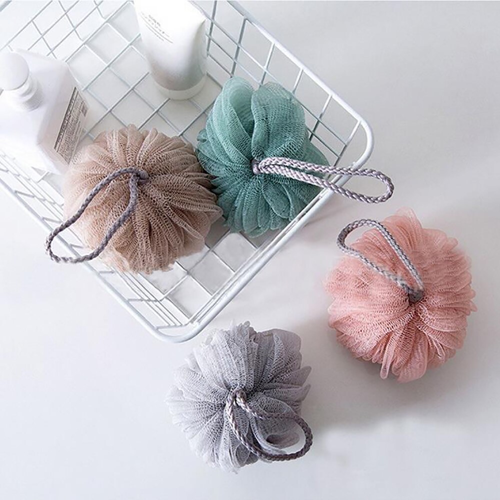 Éponge de bain à bulles, Gel douche, éponge moussante, maille exfoliante, lavage de la peau, gant de toilette, soins du corps, nettoyage, outils de salle de bain