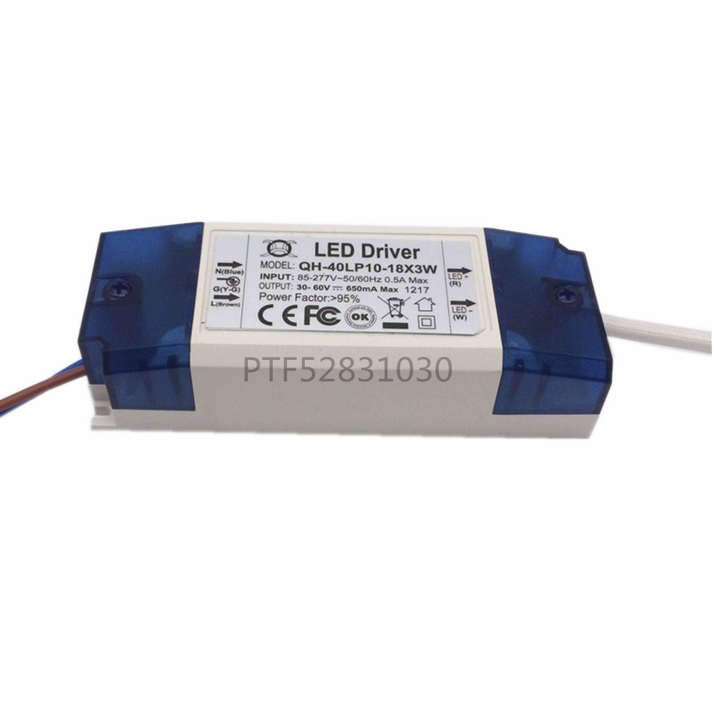 10-18x3W 650mA LED Driver 30W 40W DC30-60V High Power LED Powr Supply For Floodlight
