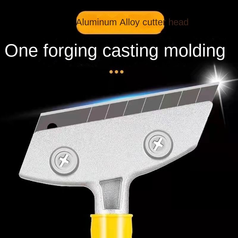 Retractable aluminum alloy cutter head cleaning shovel floor glass degumming cleaning beauty joint shovel wall blade