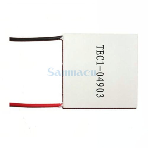 Disipador térmico Peltier, 25x25x4,2mm, 3,9a, 5,78 V, 10W, TEC1-04903