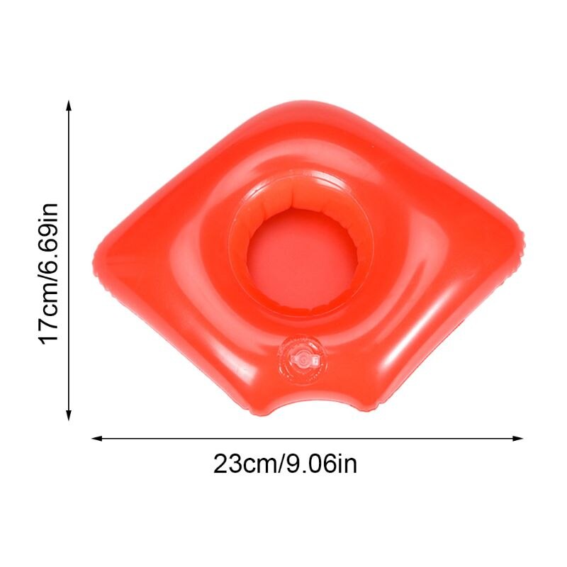 Gonfiabile Sottobicchiere Fungo Sedile ottavino Ombrello Supporto di Tazza di Tè Al Latte Galleggiante per Bambini di Acqua Giocattoli Da Spiaggia AXYA