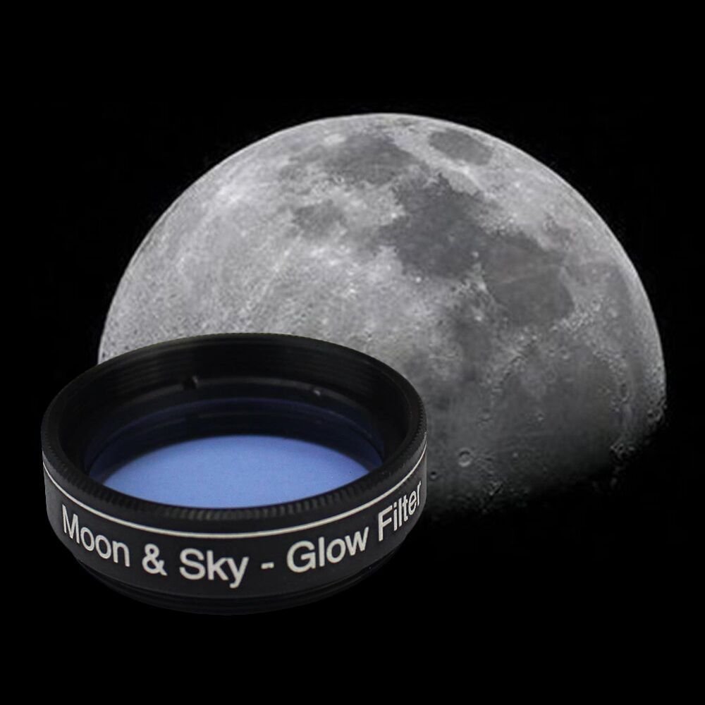 1.25" Moon Filter & 2x Barlow Kit for Telescope Eyepieces Grandado