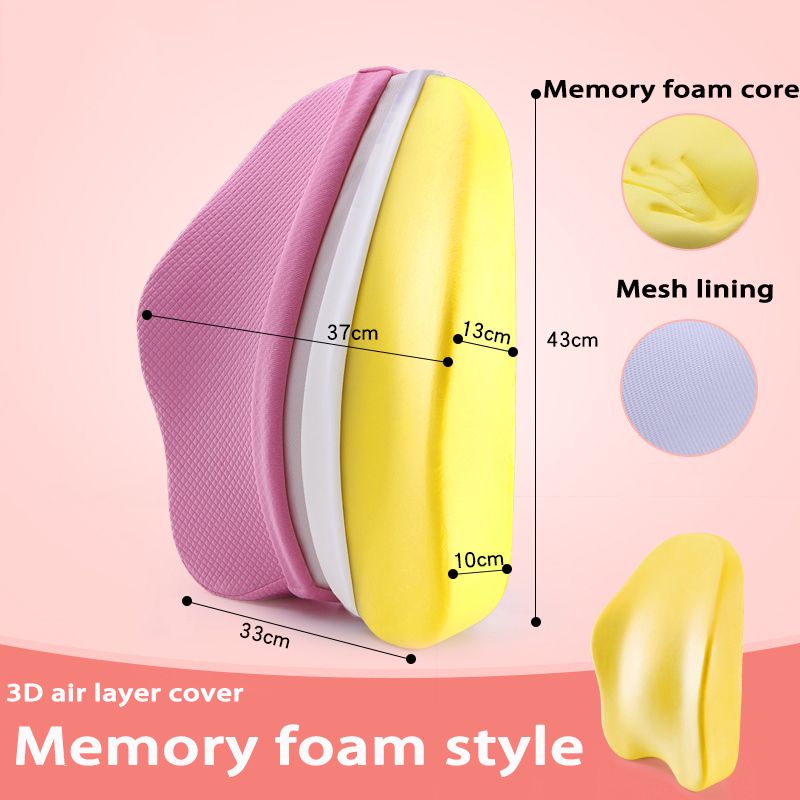 Memory Foam Full Body Pillow Slow Rebound Sofa Waist Cushion Car Pillow Relax Cushion Set Orthopedic Massage Hemorrhoid Cushion