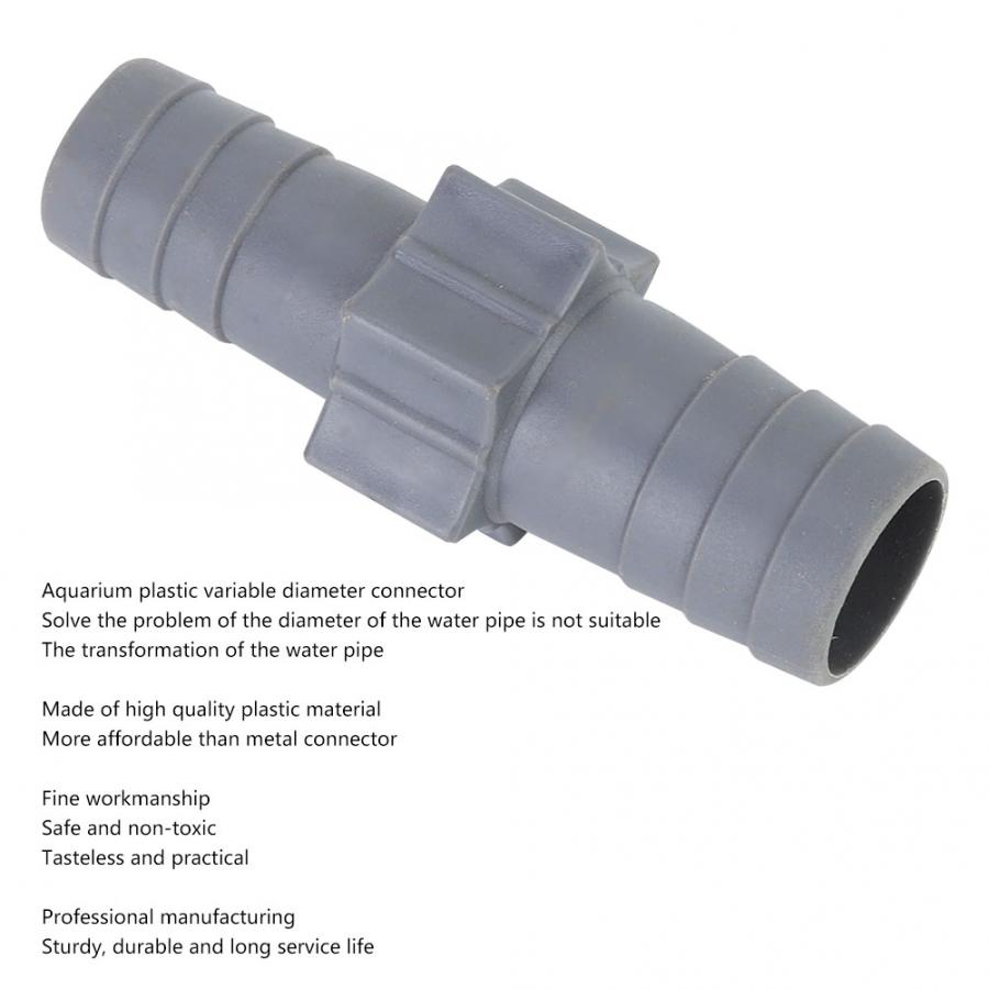 Plastic Aquarium Fish Tank Variable Diameter Adapter Aquarium Connector Inlet Outlet Water Pipe Aquarium Accessories
