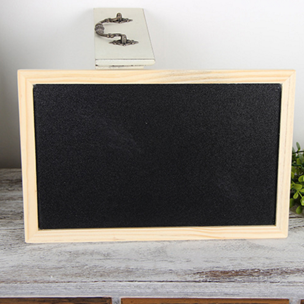 Krijtbordbord Enkelzijdig uitwisbaar prikbord Schoolbord Wanddecoratieborden met hangend touwtje 30x20cm